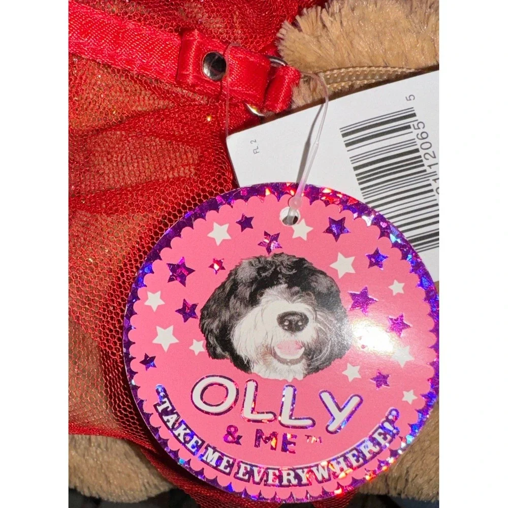 Olly And Me Puppy Dog Purse Red Tutu Bows W/ Tags Retriever Stuffed Animal 9